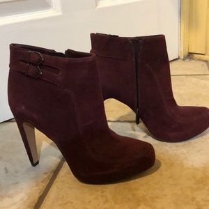 Sam Edelman burgundy suede boots